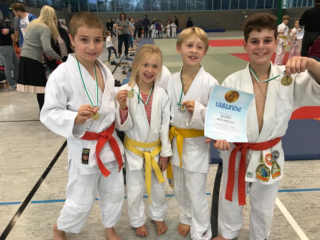 Judo-Turnier Eichenau unsere fantastischen Vier